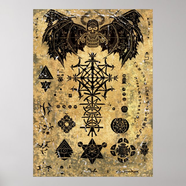 Póster Libro Mágico Viejo (Frente)