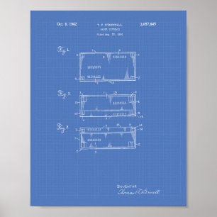 Póster Libro Moneda 1962 Patent Art Blueprint