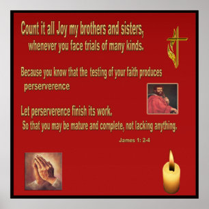 Póster Libro poster cristiano de James 1