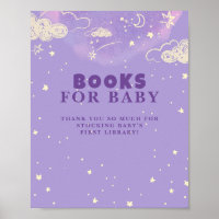 Libro Purple Dream para Poster Baby Shower