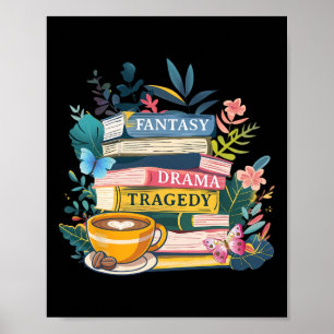 Póster Libro sutil Anti-trump Shirt Book Fantasy Drama Tr