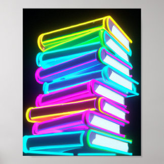 Póster libros brillantes