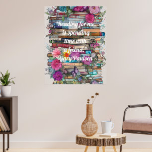 Póster Libros coloridos