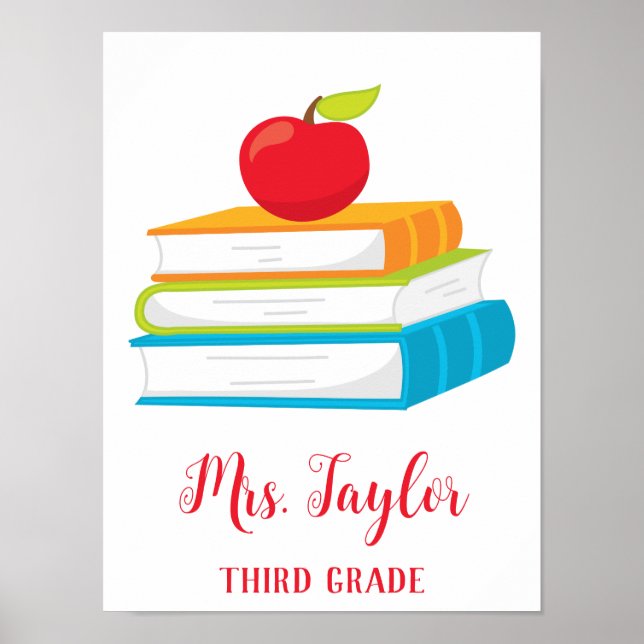 Póster Libros coloridos (Frente)