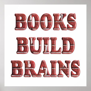 Póster Libros construyen cerebros - A partir de $11.80