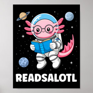 Póster Libros de ajolote leídosajolote leyendo libros gus