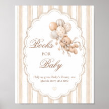 Libros de Baby Shower 'We Can Bearly Wait' para Be