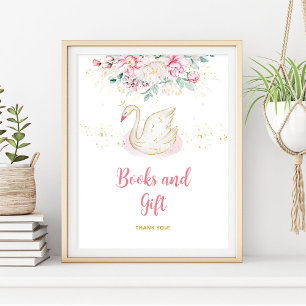 Póster Libros de cisnes y regalo de princesa