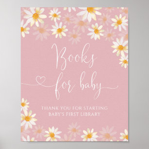 Póster Libros de flores silvestres acuáticas para el Post