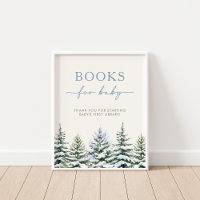 Libros de invierno de Woodland para el Rótulo infa
