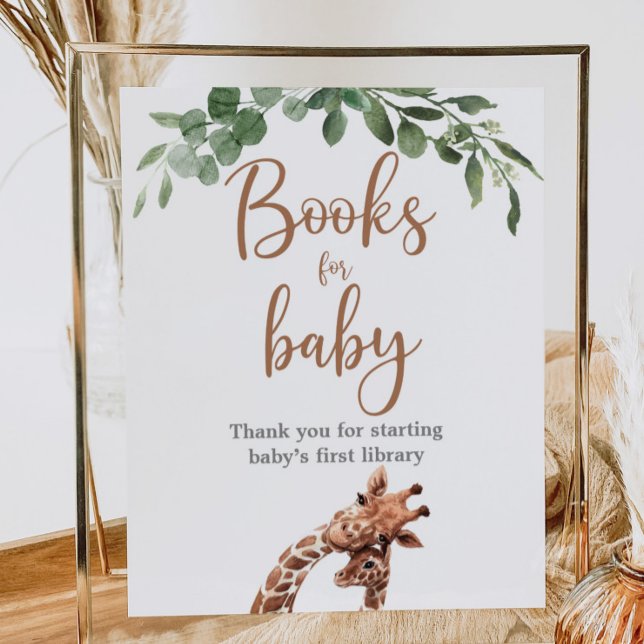 Póster Libros de jirafa cutánea para el cartel de bebé (Subido por el creador)
