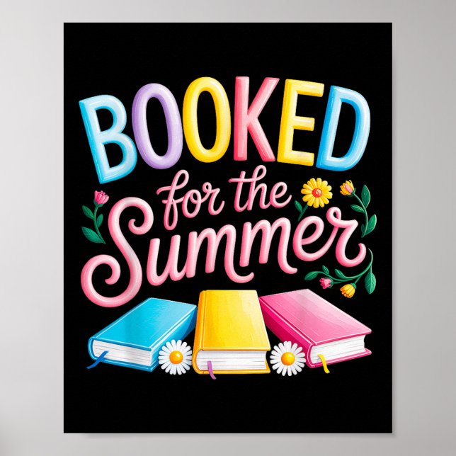 Póster Libros De Lecturas De Verano Que Aman Literatura (Frente)