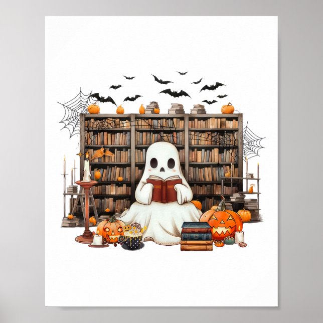 Póster Libros de lecturas fantasma para profesores univer (Frente)