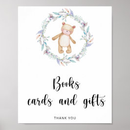 Póster Libros de ositos para niñas tarjetas y regalos