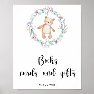 Póster Libros de ositos para niñas tarjetas y regalos