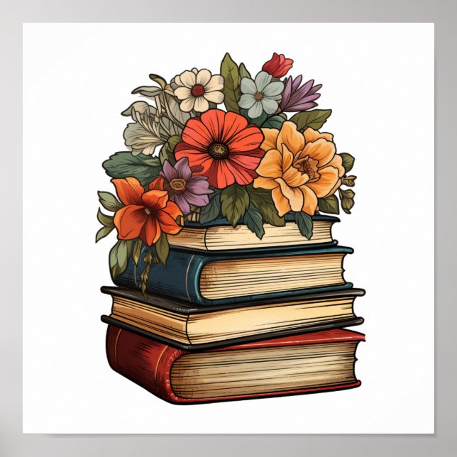 Póster Libros de personalizado (Frente)