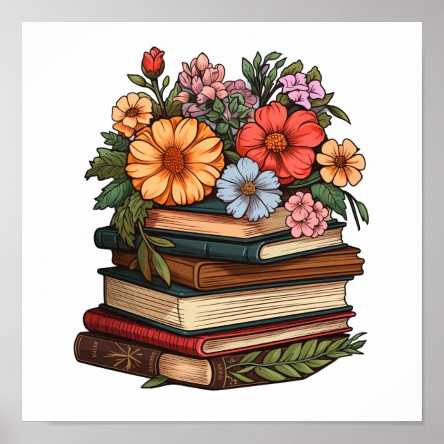 Póster Libros de personalizado (Frente)