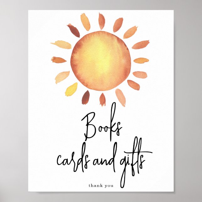 Póster Libros de Sunshine tarjetas y regalos (Frente)