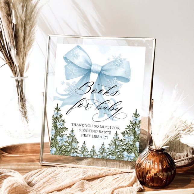 Póster Libros de vacas azules frías en invierno para bebé (Subido por el creador)