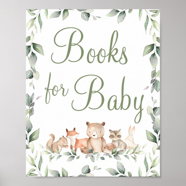 Póster Libros de vegetación para animales de Woodland par (Frente)
