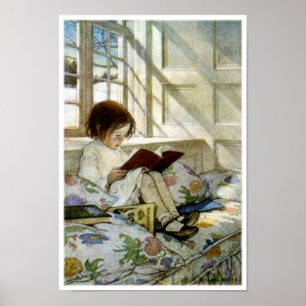 Póster "Libros en invierno"