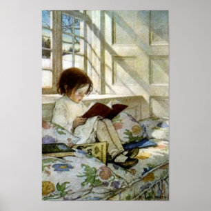 Póster "Libros en invierno" de Jesse Willcox Smith