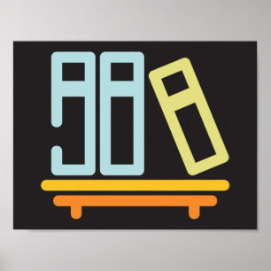 Póster Libros En Un Poster De La Estantería