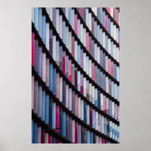 Póster Libros multicolores en rack