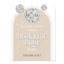 Libros para Baby Rótulo Disco Ball Baby Shower