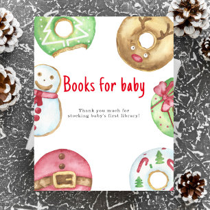 Póster Libros para bebé en la fiesta de invierno