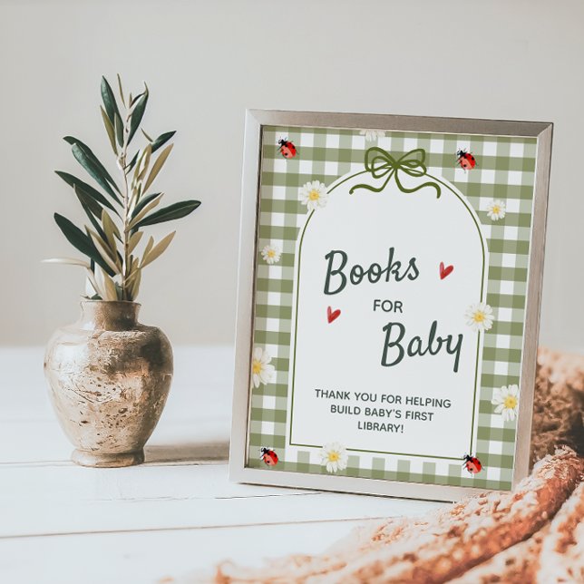 Póster Libros para cartel de Baby Shower Love Bug (Subido por el creador)