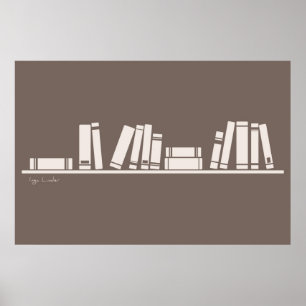 Póster libros para sabio o amante de la lectura poster
