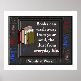 Póster Libros: poster de lectura
