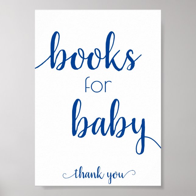 Póster Libros simples para bebé | Dropoff del Libro Azul  (Frente)