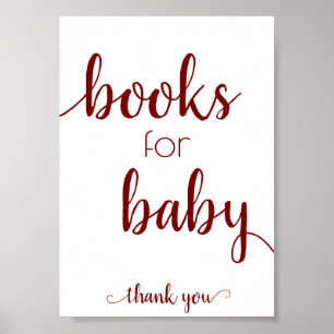 Póster Libros simples para bebé Dropoff del libro de gu