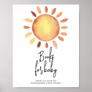 Póster Libros Sunshine para bebé