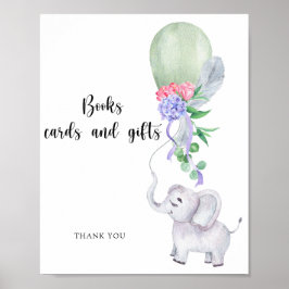 Póster Libros tarjetas y regalos cartel de Elefante y Glo