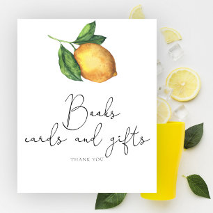 Póster Libros, tarjetas y regalos para baby shower de lim