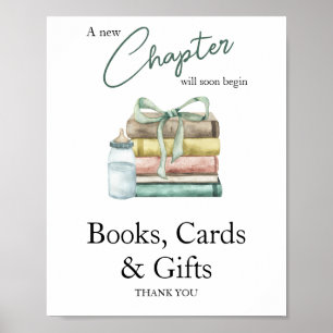 Póster Libros Tarjetas y Regalos para baby shower Waterco