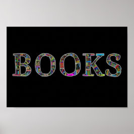 Póster Libros: un diseño para los amantes del libro