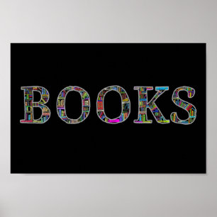Póster Libros: un diseño para los amantes del libro