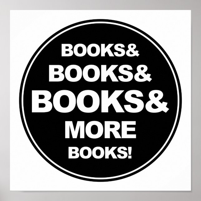 Póster Libros y libros (Frente)