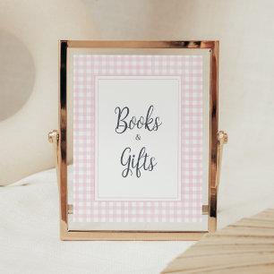 Póster Libros y regalos clásicos de Baby Shower de Gingha
