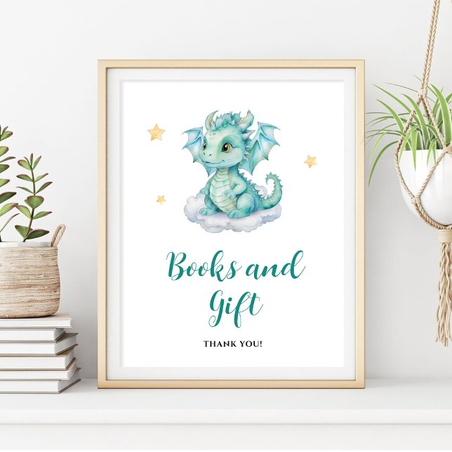 Póster Libros y regalos de adorable bebé dragón (Subido por el creador)