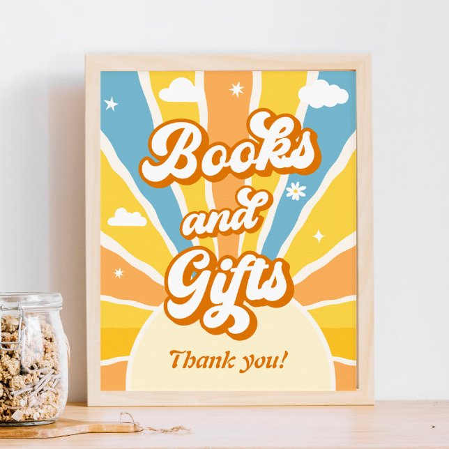 Póster Libros y regalos de Baby Shower brillantes (Subido por el creador)