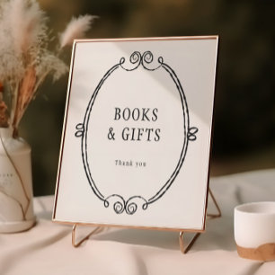 Póster Libros y regalos de Baby Shower de Halloween
