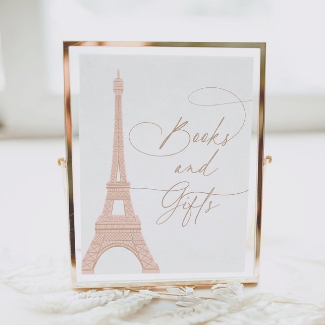 Póster Libros y regalos de Baby Shower de la Torre Eiffel (Subido por el creador)