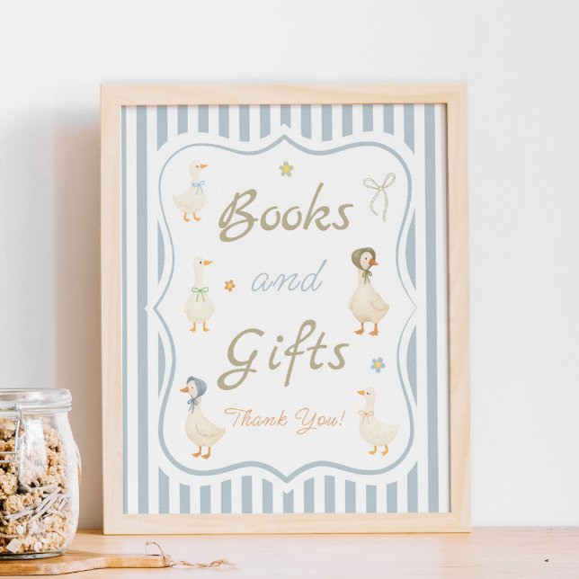 Póster Libros y regalos de Baby Shower de Madre Goose (Subido por el creador)