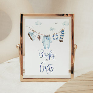 Póster Libros y regalos de Baby Shower en Álvaro