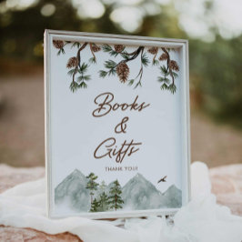 Póster Libros y regalos de bosques